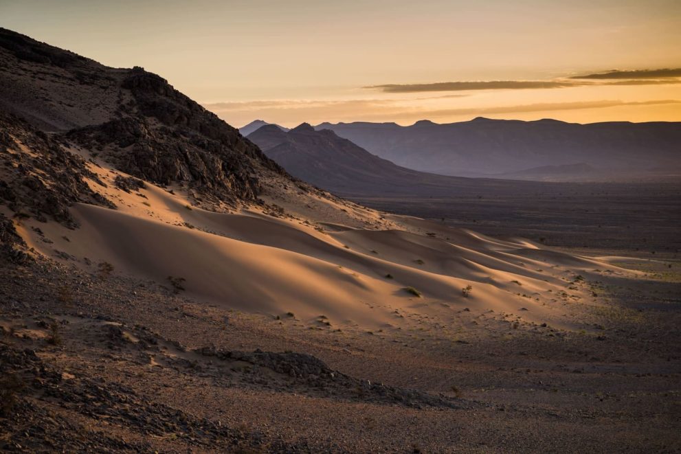 Sonnenaufgang in der Sahara