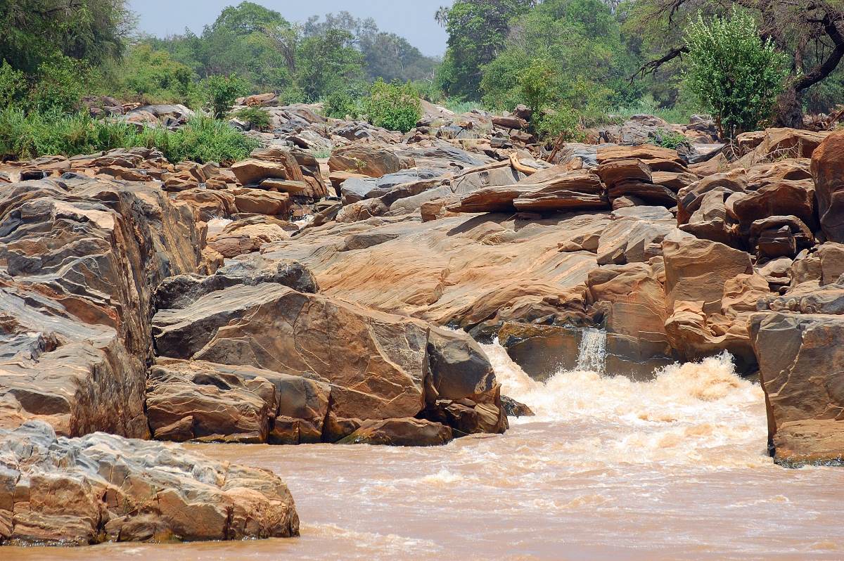 Adamson's Falls im Meru Nationalpark in Kenia
