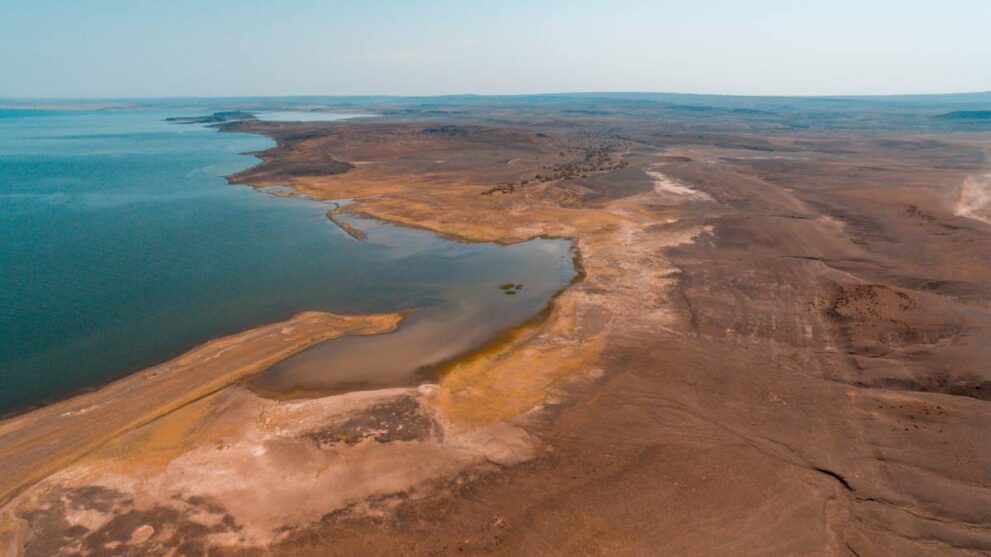 Luftaufnahme vom Lake Turkana