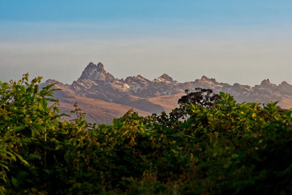 Gebirgskette des Mount Kenya