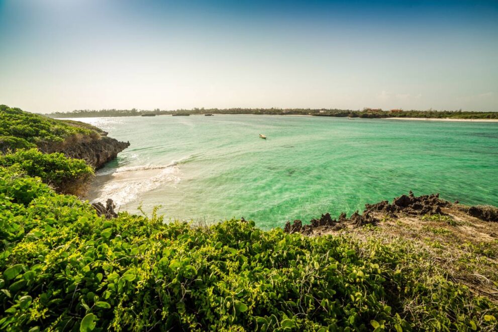 Küstenabschnitt im Watamu Marine Nationalpark in Kenia