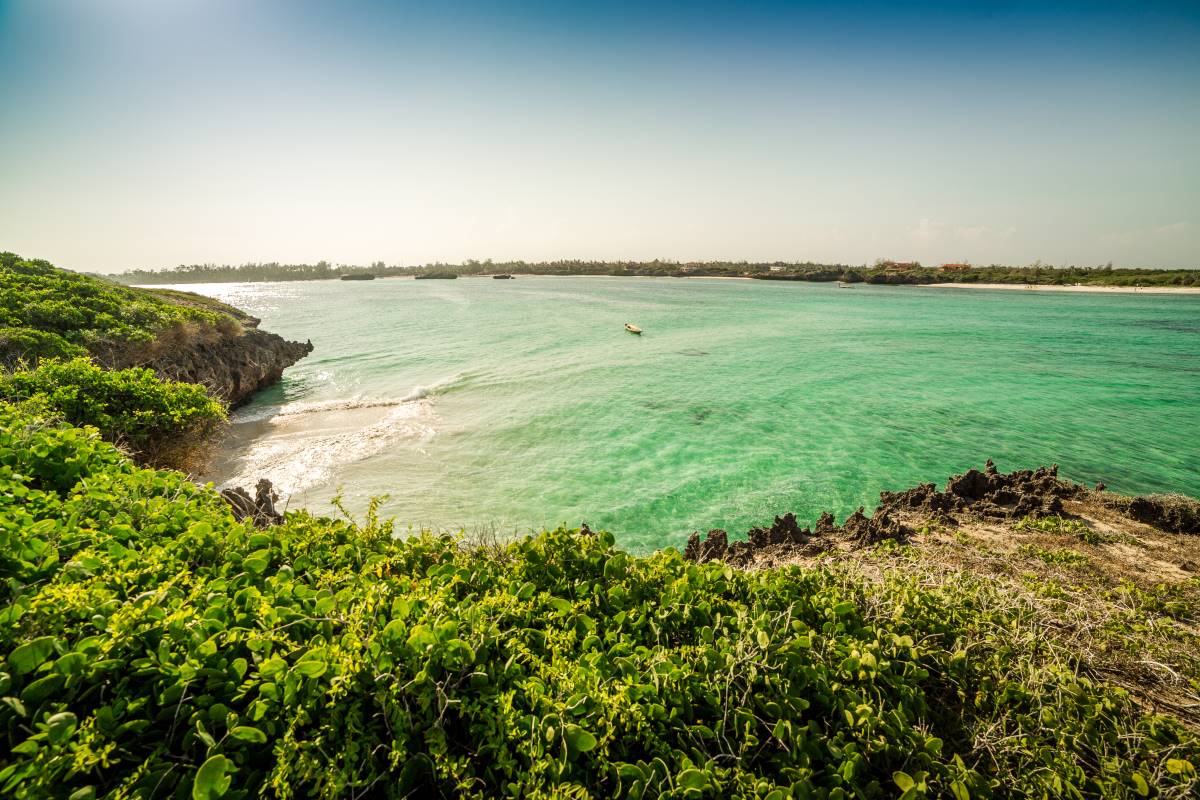 Küstenabschnitt im Watamu Marine Nationalpark in Kenia