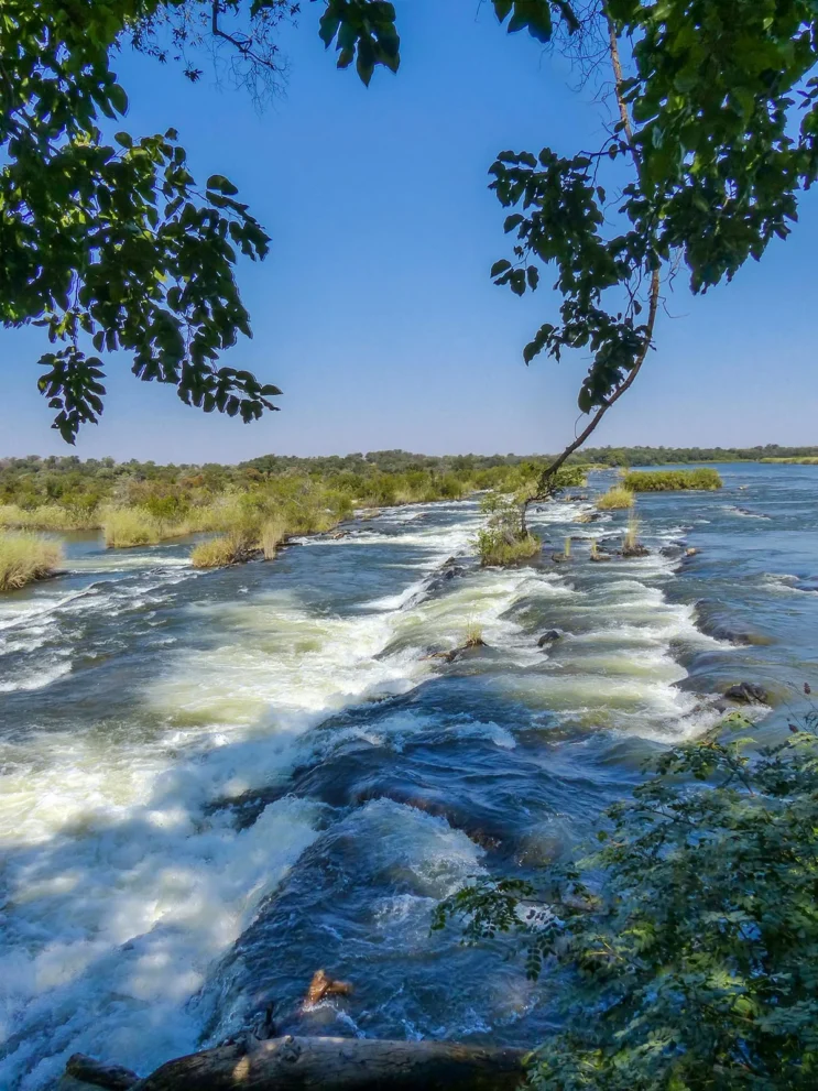 Die Popa Falls von oben fotografiert.
