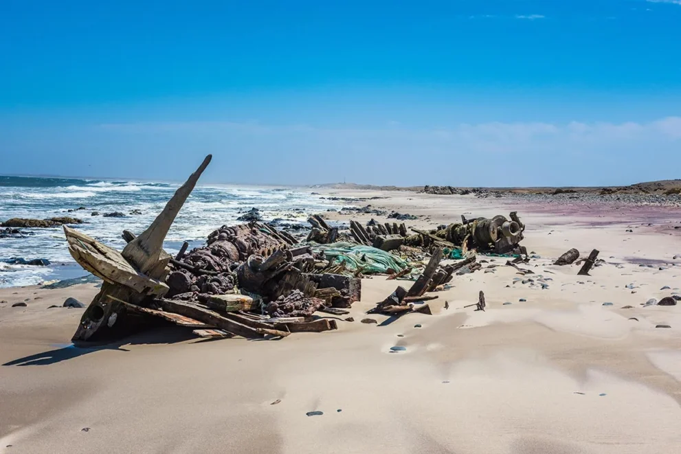 Schiffswrack an der Skelettküste