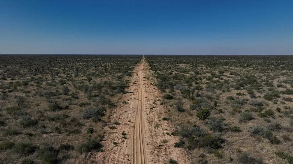 Straße im Khutse Game Reserve.