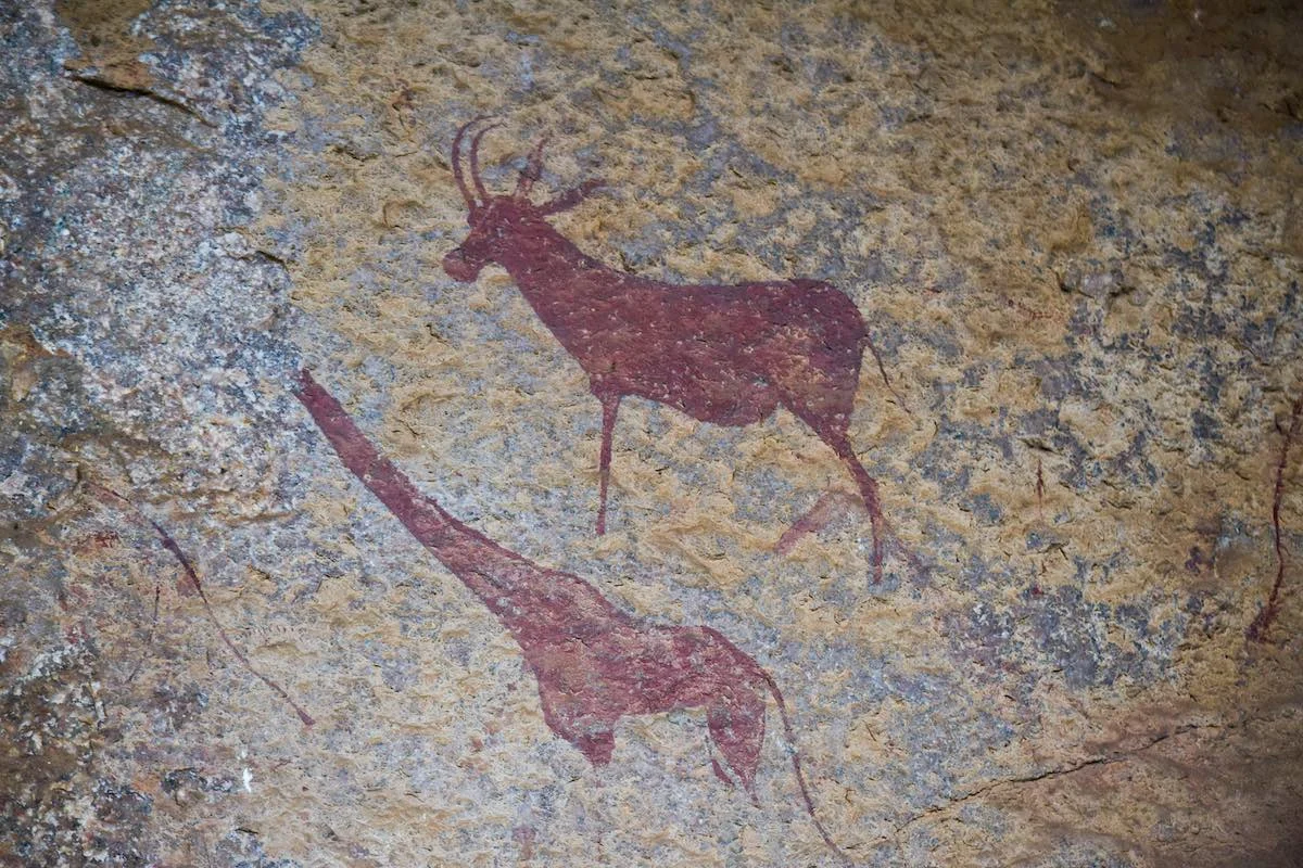 Felszeichnungen der San im Kruger Nationalpark.