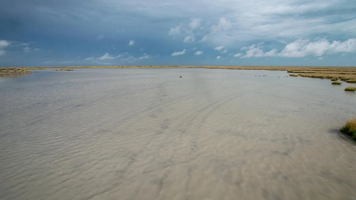 Salzpfanne im Makgadikgadi Pans Nationalpark.