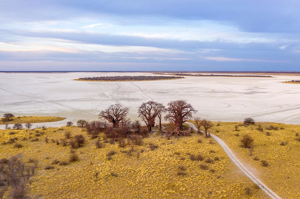 Nxai-Salzpfanne im Nxai-Pan Nationalpark.