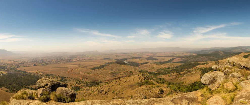 Panorama über Swasiland.