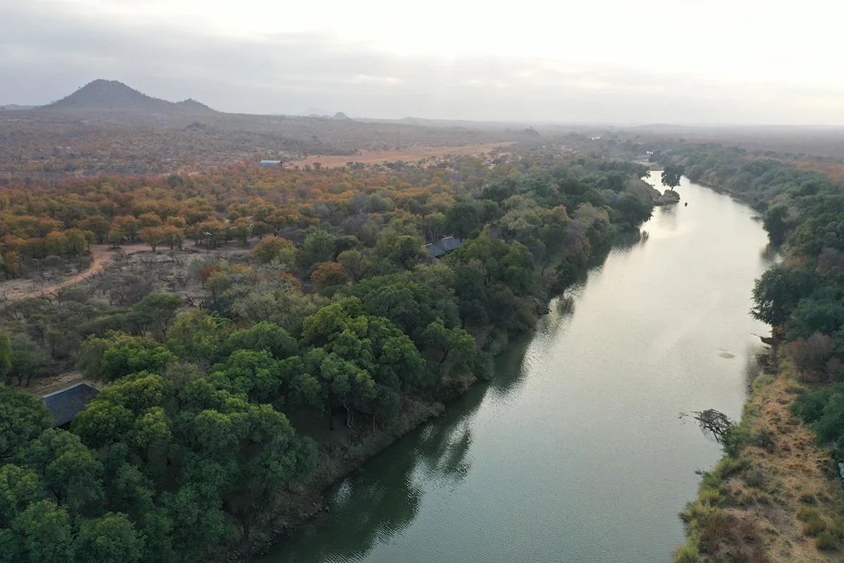 Limpopo Fluss im Tuli Block.