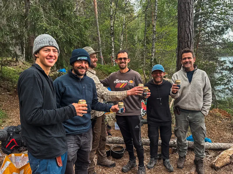 Abschlussfoto Bushcraft Survival Schweden