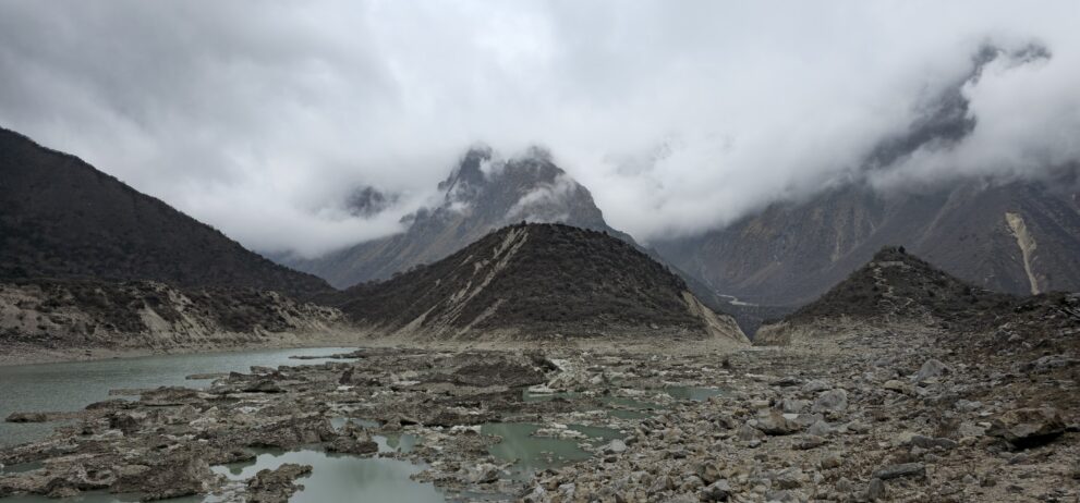 Birendra-See unterhalb des Manaslu-Gletschers bei Samagaon, Ausflugsziel am Ruhetag